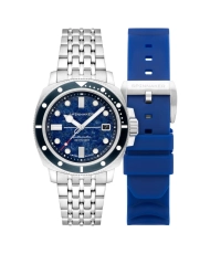 Photo 2 of this HULL COMMANDER GEMSTONE - SPINNAKER | SP-5114-55 Men's Blue, Grey Stainless Steel Diving Watch