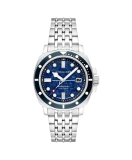 Photo 3 of this HULL COMMANDER GEMSTONE - SPINNAKER Men's Stainless Steel Diving Watch Blue, Grey | SP-5114-55