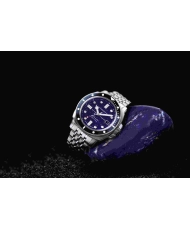 Foto 9 de este reloj de buceo para hombre en acero inoxidable azul, gris HULL COMMANDER GEMSTONE - SPINNAKER | SP-5114-55