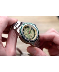 Photo 12 de cette Montre de plongée Homme en Acier inoxydable Gris, Vert HASS AUTOMATIC MCS LIMITED EDITION - SPINNAKER | SP-512