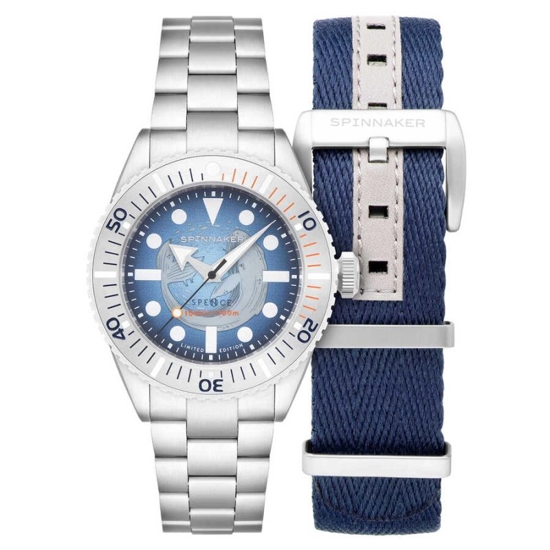 Photo 2 de cette Montre de plongée Homme en Acier inoxydable Bleu, Gris SPENCE 300 AUTOMATIC MCS LIMITED EDITION - SPINNAKER | S