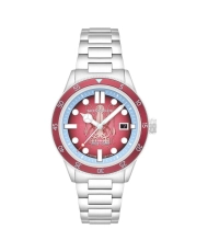 Photo 2 de cette Montre de plongée Homme en Acier inoxydable Gris, Rouge CAHILL 300 AUTOMATIC MCS LIMITED EDITION - SPINNAKER | 