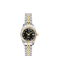 Front photo of the Swiss Women's Watch in Stainless Steel Grey, Gold, Black - Inspiration - JACQUES DU MANOIR | NRO.20