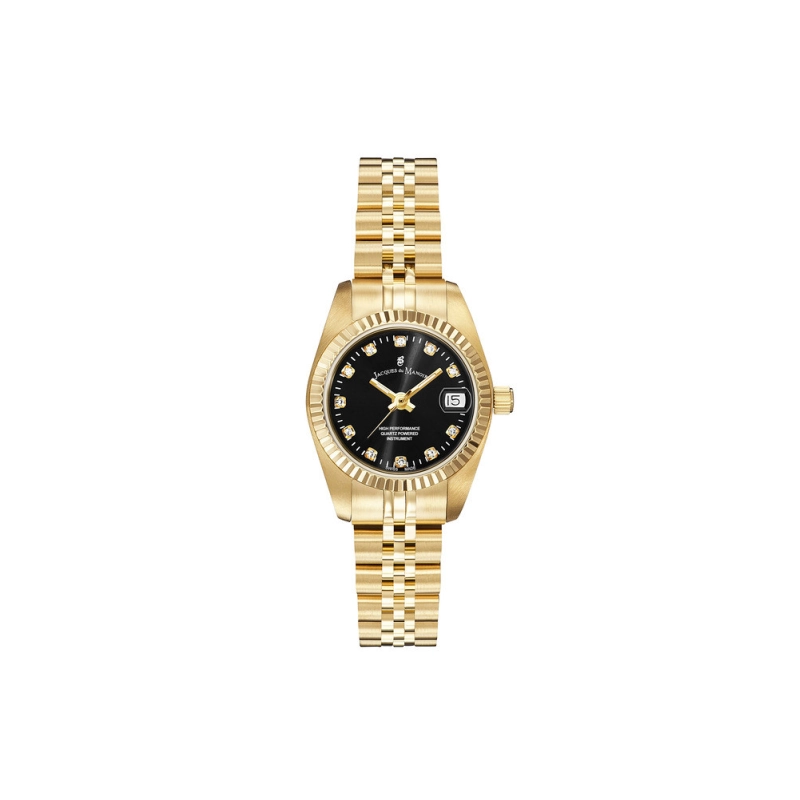 Front photo of the Swiss Women's Watch in Gold Stainless Steel - Inspiration - JACQUES DU MANOIR | NRO.22