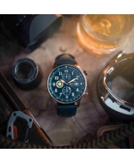 Foto 2 dieser Hawker Hurricane Regent Herrenuhr aus blauem Edelstahl – AVI-8 | AV-4011-0Q