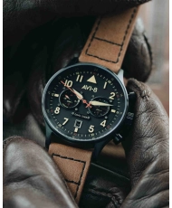 Photo 5 de cette Montre Homme en Acier inoxydable Marron, Noir HAWKER HURRICANE - AVI-8 | AV-4088-03