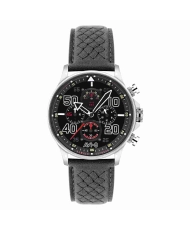 Foto frontal de este reloj para hombre Hawker Typhoon de acero inoxidable gris - AVI-8 | AV-4093-05