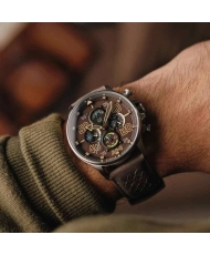 Photo 3 de cette Montre Homme en Acier inoxydable Gris, Marron Hawker Typhoon - AVI-8 | AV-4093-06