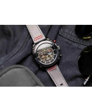 Foto 5 de este reloj para hombre Hawker Hunter de acero inoxidable negro - AVI-8 | AV-4100-04