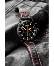 Photo 5 of this Dambuster Chronograph Black Stainless Steel Men's Watch - AVI-8 | AV-4107-01