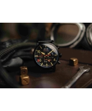 Foto 6 de este reloj Dambuster cronógrafo de acero inoxidable negro para hombre - AVI-8 | AV-4107-01