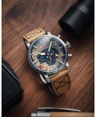 Photo 2 de cette Montre Homme en Acier inoxydable Beige, Gris Dambuster Chronograph - AVI-8 | AV-4107-02