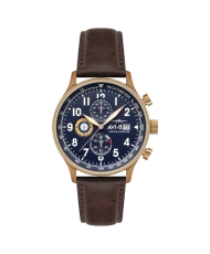 Vorderes Foto dieser Hawker Hurricane Admiral Blue Edelstahl-Herrenuhr – AVI-8 | AV-4011-0O