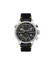 Vorderes Foto dieser HAWKER HUNTER Herrenuhr in grauem Edelstahl, schwarz – AVI-8 | AV-4080-01