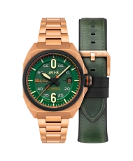 Photo de face de cette Montre Homme en Acier inoxydable Bell X-1 - AVI-8 | AV-4106-44