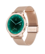 Photo de face de cette Montre connectée Femme élégante en Métal Argenté - ÉLÉGANCE - SMARTY 2.0 - SW018A