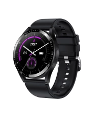 Foto frontal de este reloj conectado para correr de metal negro para hombre - RACE - SMARTY 2.0 - SW019A