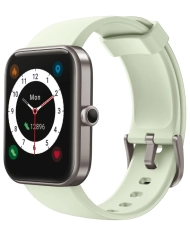 Photo de face de cette Montre connectée pour le sport Femme en Alluminium, Alloy Gris, Vert clair - ALEXA - SMARTY 2.0 - SW029C