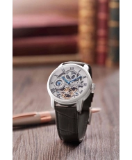 Photo 4 mise en situation de cette Montre Squelette Homme en Acier inoxydable Gris, Noir - Longitude - EARNSHAW | ES-8006-01