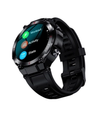 Fotoszenario 5 dieser GPS Connected-Herrenuhr aus schwarzem Metall – PULL UP – SMARTY 2.0 – SW059A