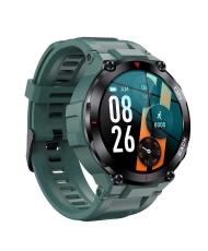 Photo de face de cette Montre connectée gps Homme en Métal Noir, Vert - PULL UP - SMARTY 2.0 - SW059C