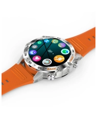 Photo in context 3 of this Connected Watch for sport Women, Men in Silver Metal, Orange - GAME - SMARTY 2.0 - SW