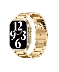 Front photo of this Connected Watch for Sport for Women, Men in Gold Metal - BOOST - SMARTY 2.0 - SW068D03