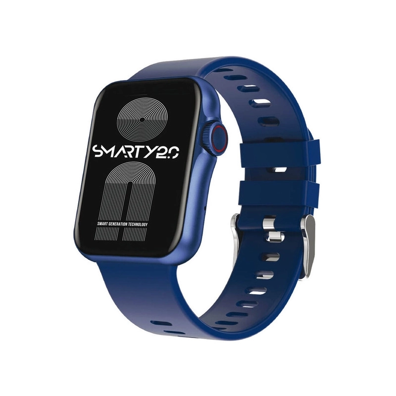 Front photo of this Black, Blue Metal Women's Health Smartwatch - STANDING - SMARTY 2.0 - SW022C