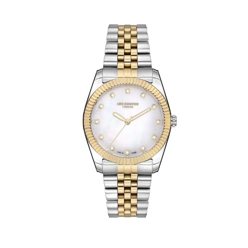 Montre Quartz pas cher pour Femme en Métal, de couleur Doré, Argenté, Argenté - Lee Cooper London - LC07115.220