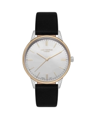 Reloj de Cuarzo Económico para Mujer en Metal, Cuero, Plata, Oro, Negro - Lee Cooper London - LC07150.111