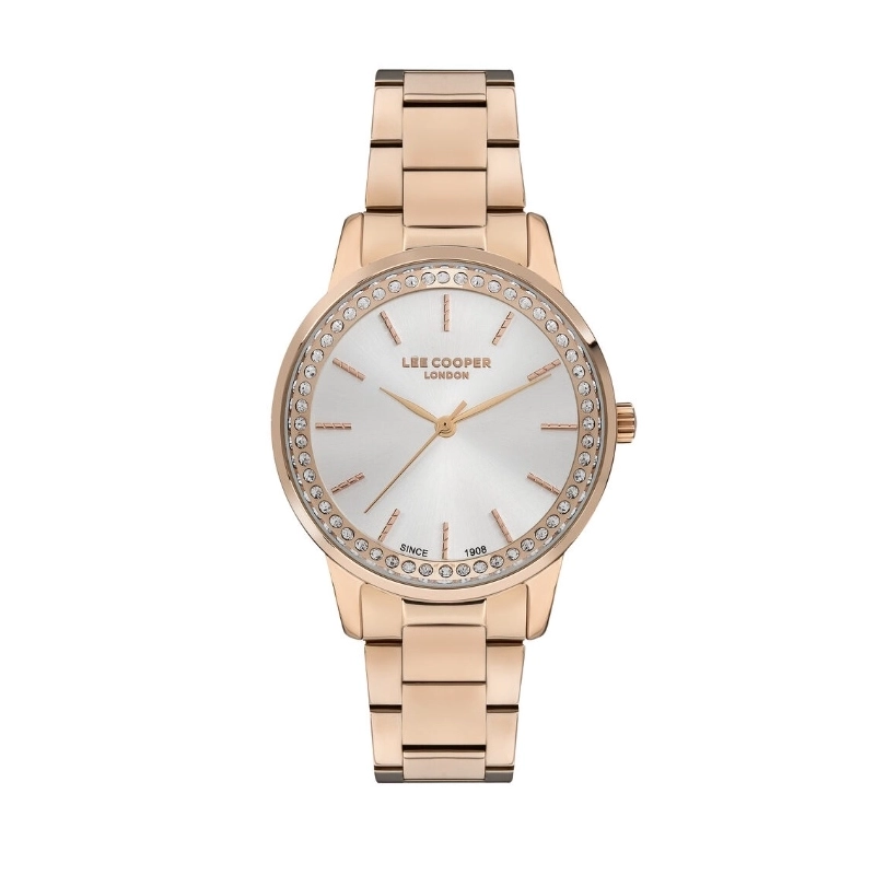 Montre Quartz pas cher pour Femme en Métal, de couleur Doré Rose - Lee Cooper London - LC07229.410