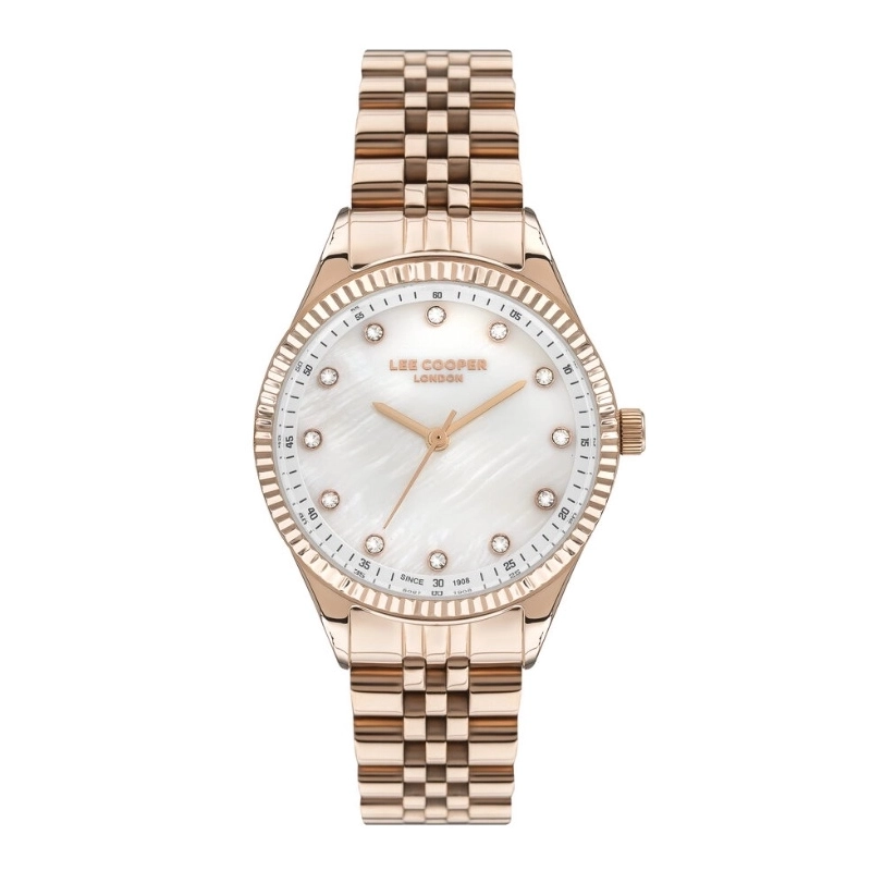 Montre Quartz pas cher pour Femme en Métal, de couleur Doré Rose - Lee Cooper London - LC07310.420