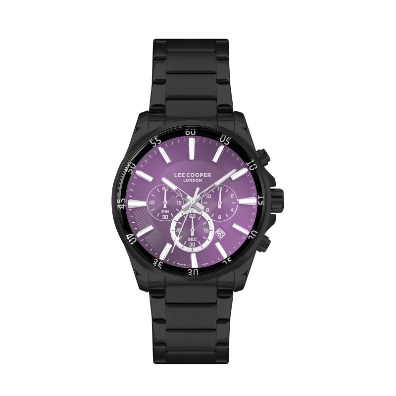 Montre Quartz pas cher pour Homme en Métal, de couleur Noir - Lee Cooper London - LC07322.660