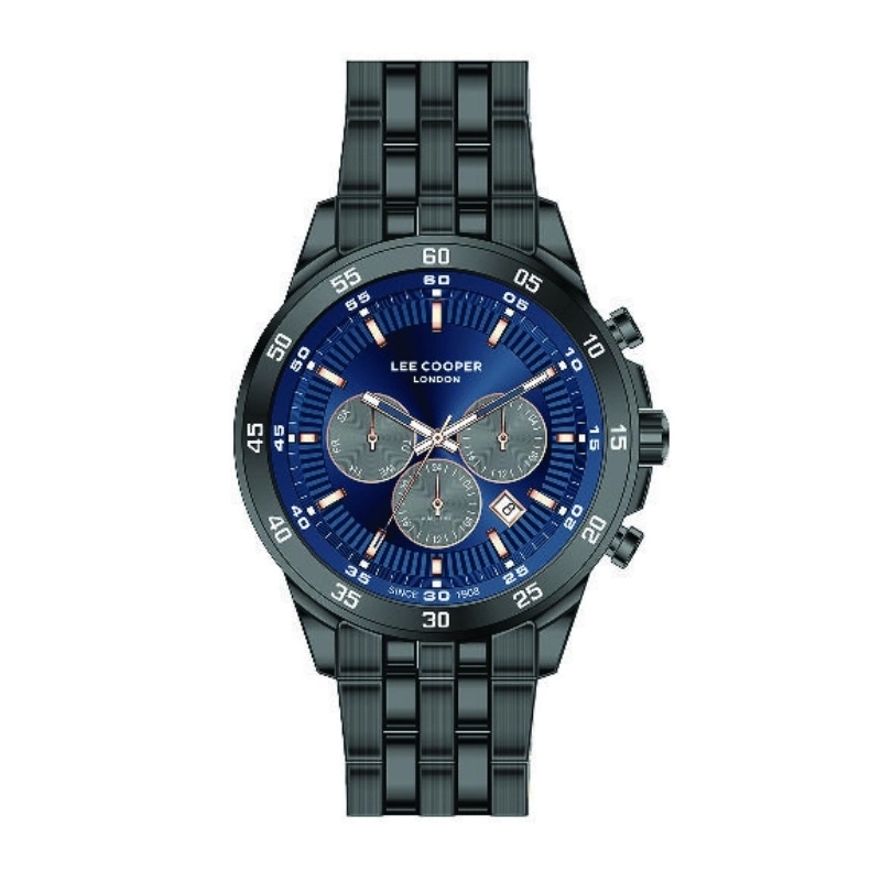 Montre Quartz pas cher pour Homme en Métal, de couleur Gun - Lee Cooper London - LC07330.090