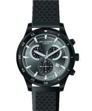 Reloj de Cuarzo Barato para Hombre en Metal, Silicona, color Negro - Lee Cooper London - LC07373.661