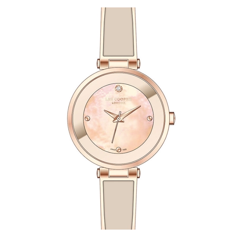 Montre Quartz pas cher pour Femme en Métal, de couleur Doré Rose - Lee Cooper London - LC07412.410