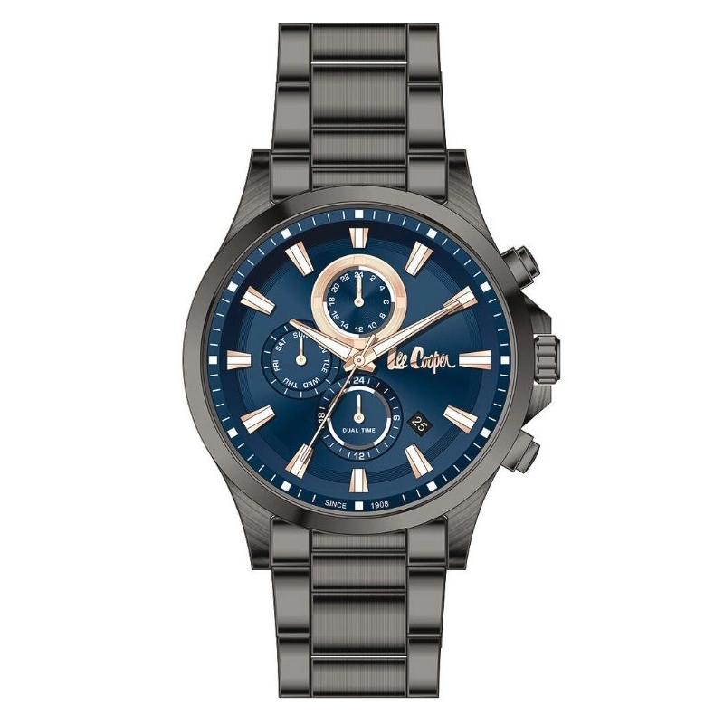 Montre Quartz pas cher pour Homme en Métal, de couleur Gun - Lee Cooper London - LC07362.090