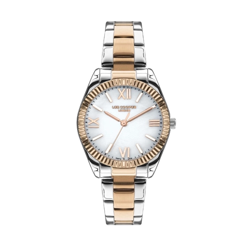 Reloj de Cuarzo Económico para Mujer en Metal, en color Plata, Oro Rosa, Oro Rosa - Lee Cooper London - LC07459.520