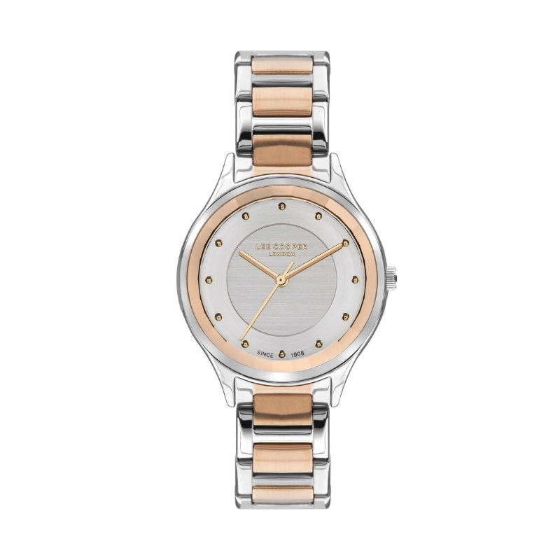 Reloj de Cuarzo Económico para Mujer en Metal, en color Plata, Oro Rosa, Oro Rosa - Lee Cooper London - LC07460.530