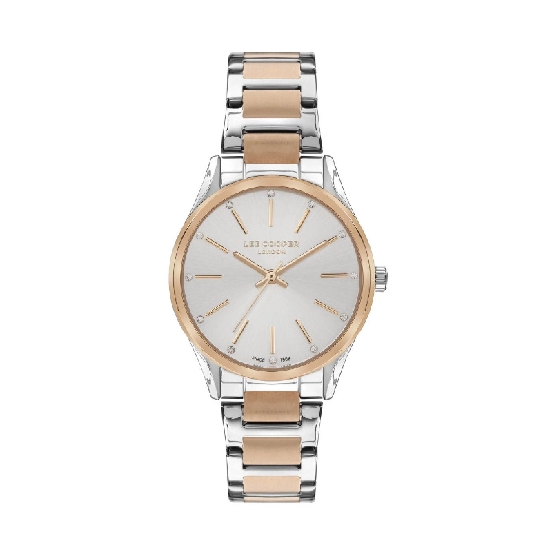 Cheap Women's Quartz Watch in Metal, Silver, Rose Gold, Rose Gold - Lee Cooper London - LC07518.530