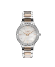 Montre Quartz pas cher pour Femme en Métal, de couleur Argenté, Doré Rose - Lee Cooper London - LC07480.520