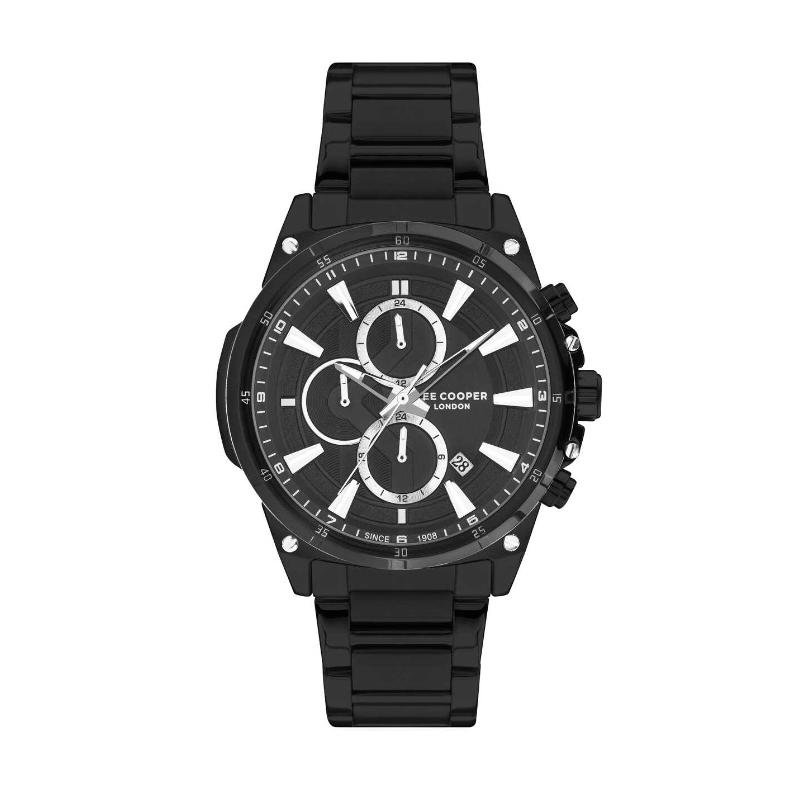 Montre Quartz pas cher pour Homme en Métal, de couleur Noir - Lee Cooper London - LC07490.650