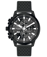 Reloj de Cuarzo Barato para Hombre en Metal, Silicona, color Negro - Lee Cooper London - LC07470.651