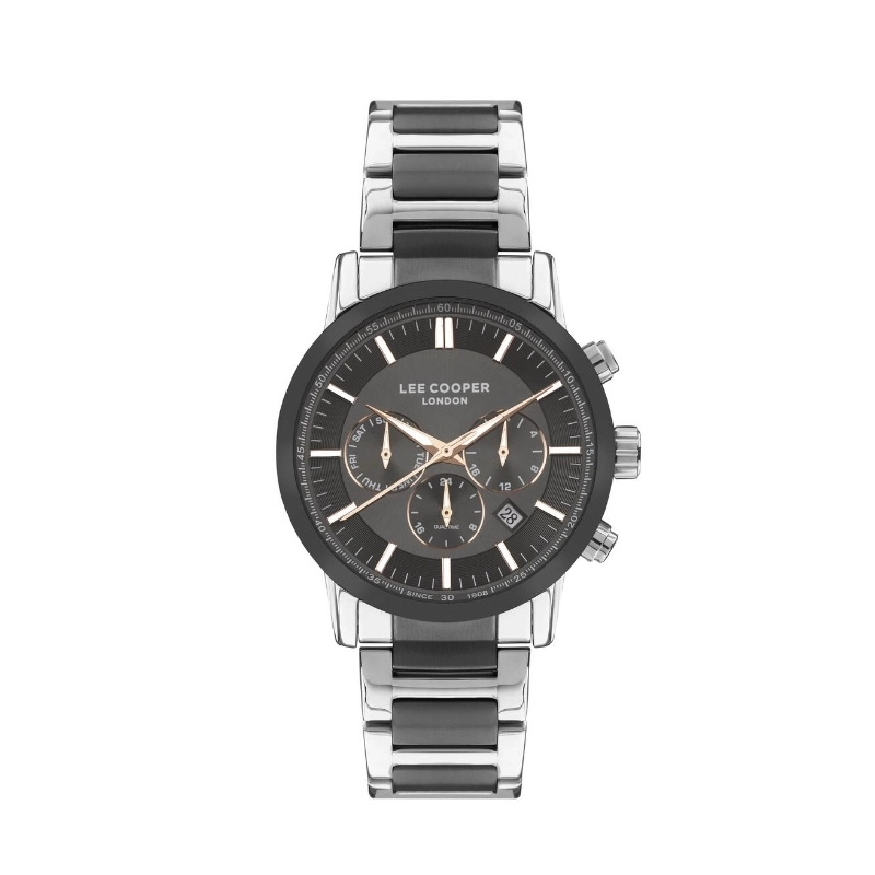 Montre Quartz pas cher pour Homme en Métal, de couleur Gun - Lee Cooper London - LC07505.060