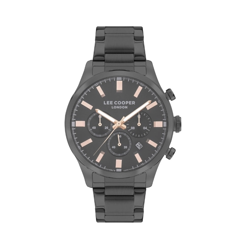 Montre Quartz pas cher pour Homme en Métal, de couleur Gun - Lee Cooper London - LC07509.060