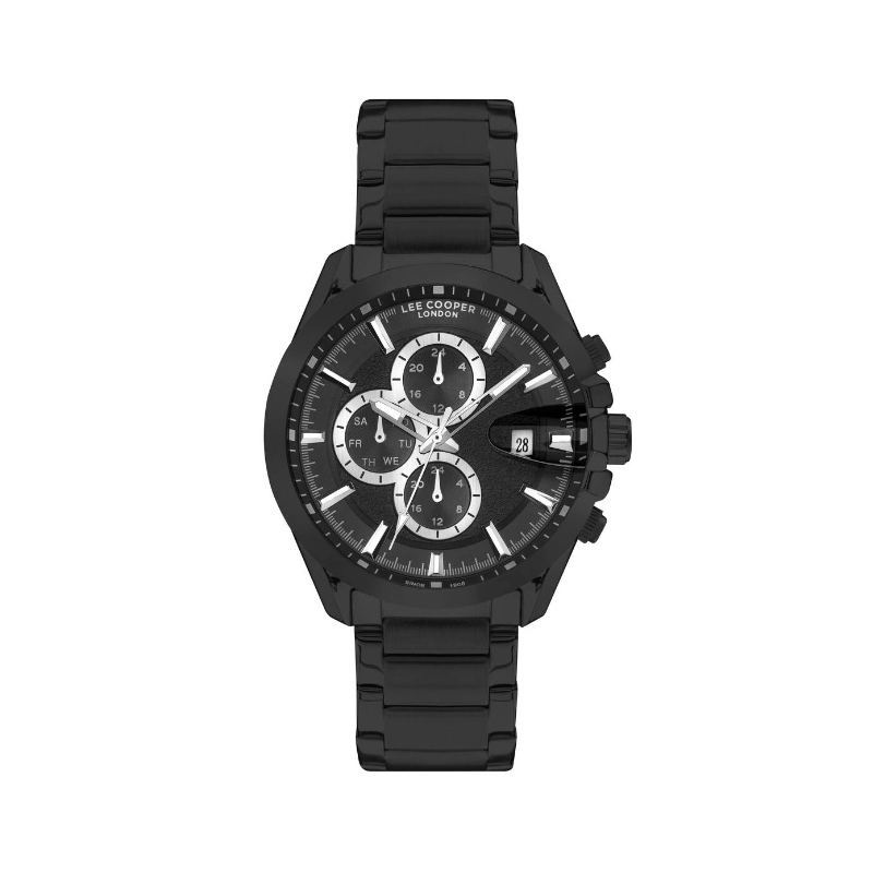 Montre Quartz pas cher pour Homme en Métal, de couleur Noir - Lee Cooper London - LC07455.650