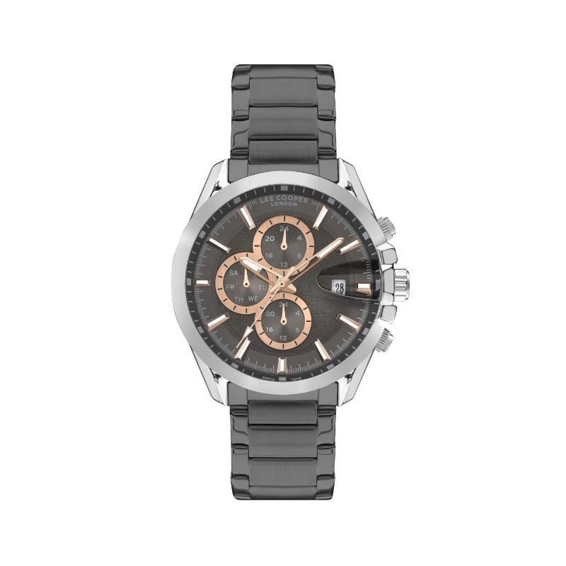 Montre Quartz pas cher pour Homme en Métal, de couleur Argenté, Gun - Lee Cooper London - LC07455.360