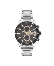 Montre Quartz pas cher pour Homme en Métal, de couleur Gun, Argenté - Lee Cooper London - LC07529.060