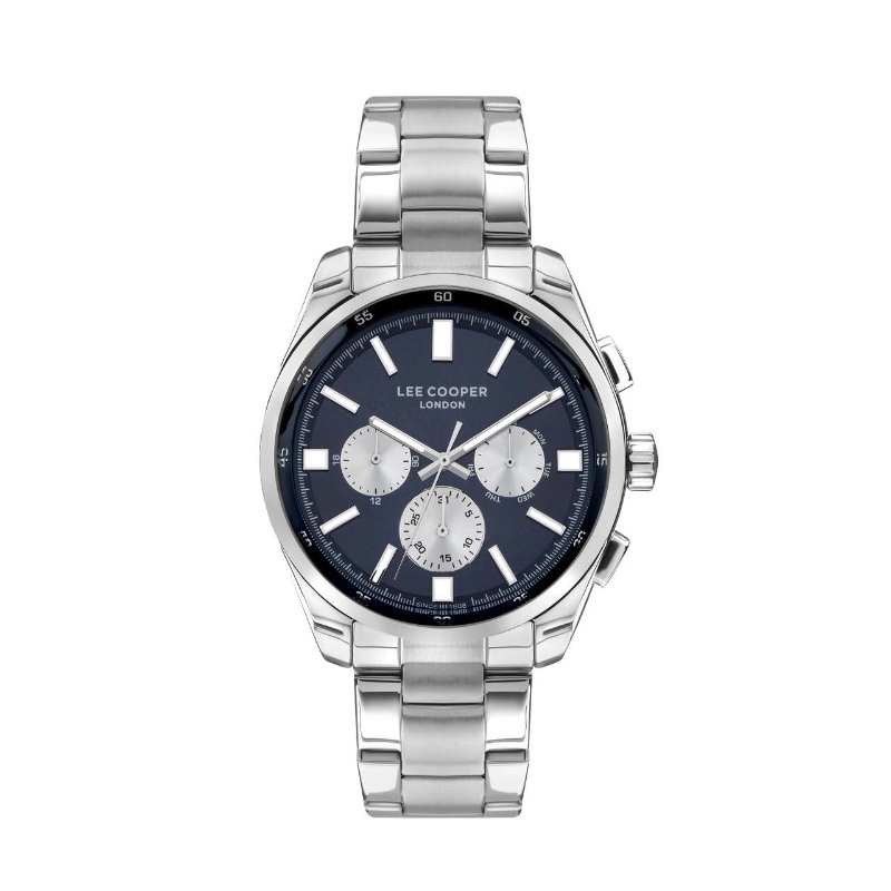 Montre Quartz pas cher pour Homme en Métal, de couleur Bleu, Argenté - Lee Cooper London - LC07513.390