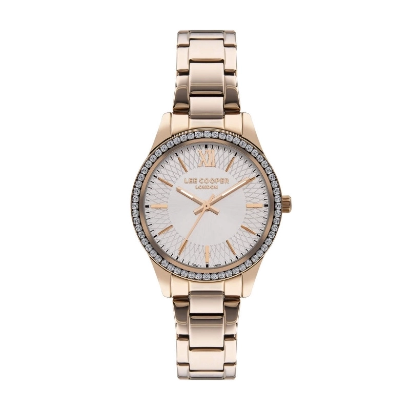 Montre Quartz pas cher pour Femme en Métal, de couleur Doré Rose - Lee Cooper London - LC07569.430